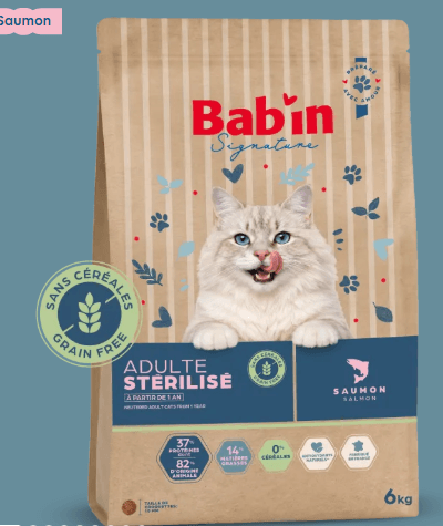 Chat Adulte Stérilisé Sans Céréales - Saumon