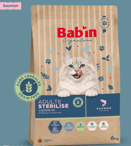 Chat Adulte Stérilisé Sans Céréales - Saumon